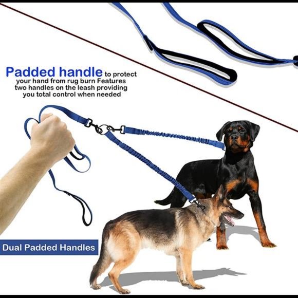 BWilkon Dual Dog Leash, Double Dog Leash, 360° Swivel No Tangle Dog Walking - Picture 3 of 7